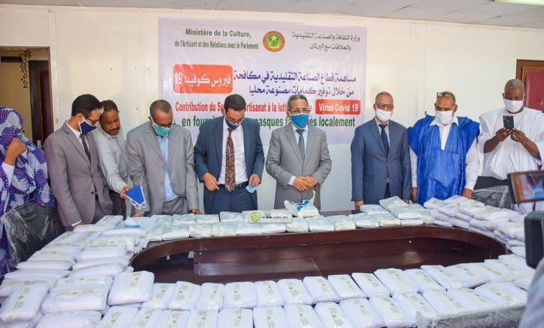 Fabrication localement par les artisans traditionnels de 10.000 masques de protection