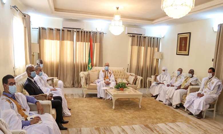 Le président Ghazouani a reçu les représentants de la colonie mauritanienne au Niger