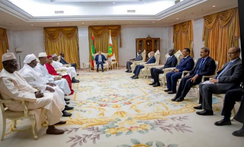 Une délégation ministérielle malienne reçue par le président ould Cheikh El Ghazouani