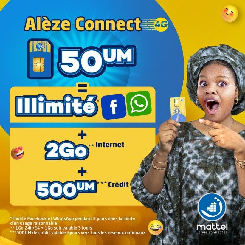 Une première en Mauritanie : Mattel lance le premier abonnement offrant Facebook et WhatsApp en illimité