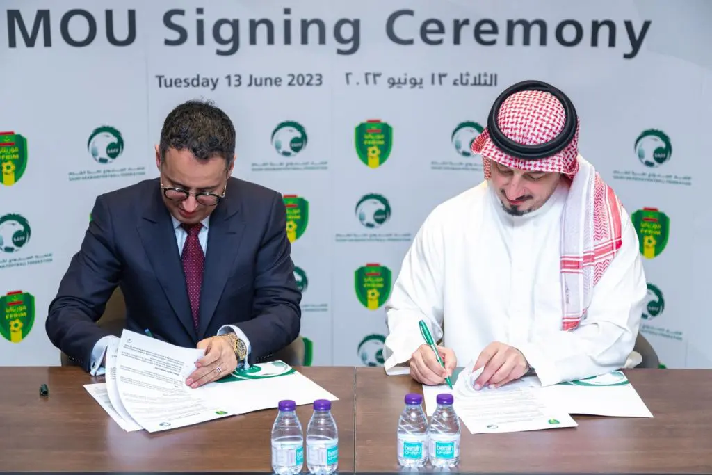 Signature d’un mémorandum d’entente mauritano-saoudien pour développer le football et renforcer la coopération