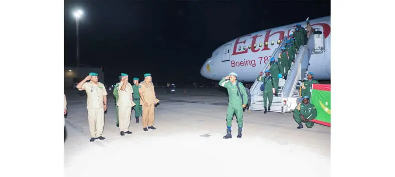 Retour à Nouakchott du 15ème contingent de gendarmes qui était en mission onusienne en Centrafrique