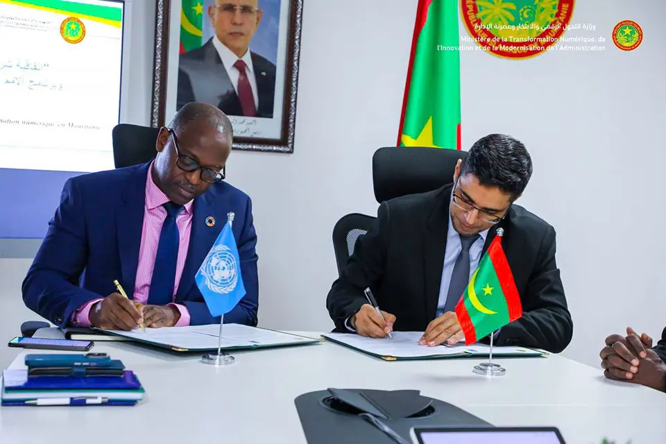 Mauritanie-PNUD : signature d’un accord de partenariat pour l’accélération de la transformation numérique