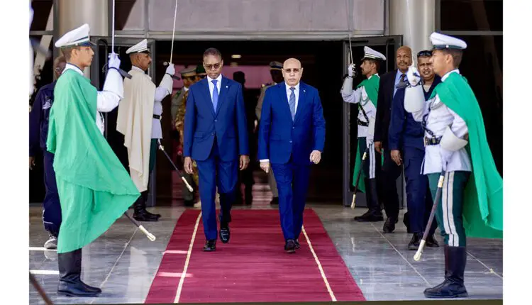 Le président Ghazouani en visite à Nouadhibou