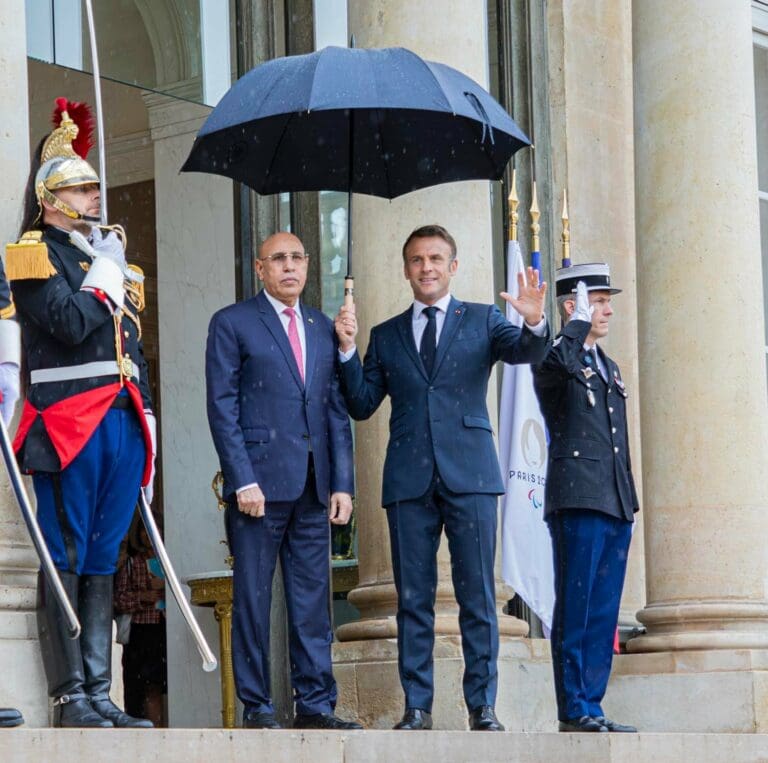 Entretiens Ghazouani-Macron lors d’un déjeuner à l’Elysée