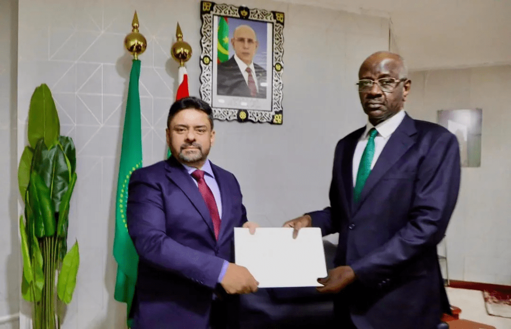 Le nouvel ambassadeur de Libye en Mauritanie a présenté une copie de ses lettres de créance au MAE