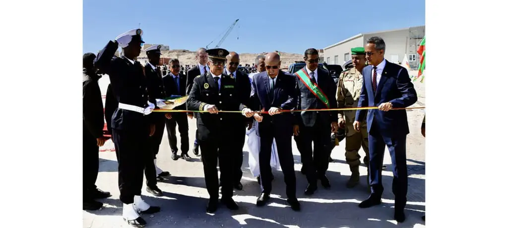 Nouadhibou : le président Ghazouani inaugure un port destiné aux garde-côtes pour un financement de 24 millions d’euros