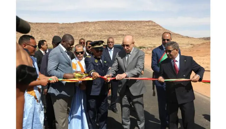 Mauritanie : inauguration par le président Ghazouani de tronçons routiers quatre wilayas du pays