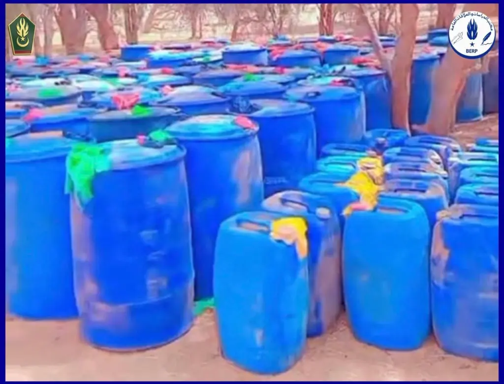 Saisie par la gendarmerie au Hodh Chargui de plus de 23.000 litres d’essence stockés illégalement près de Bassiknou