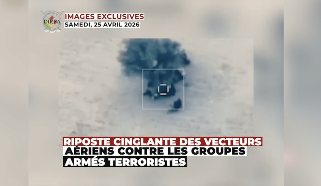 Mali : l’armée annonce avoir frappé une cache d’armes et du matériel logistique appartenant aux groupes armés dans la ville de Kidal